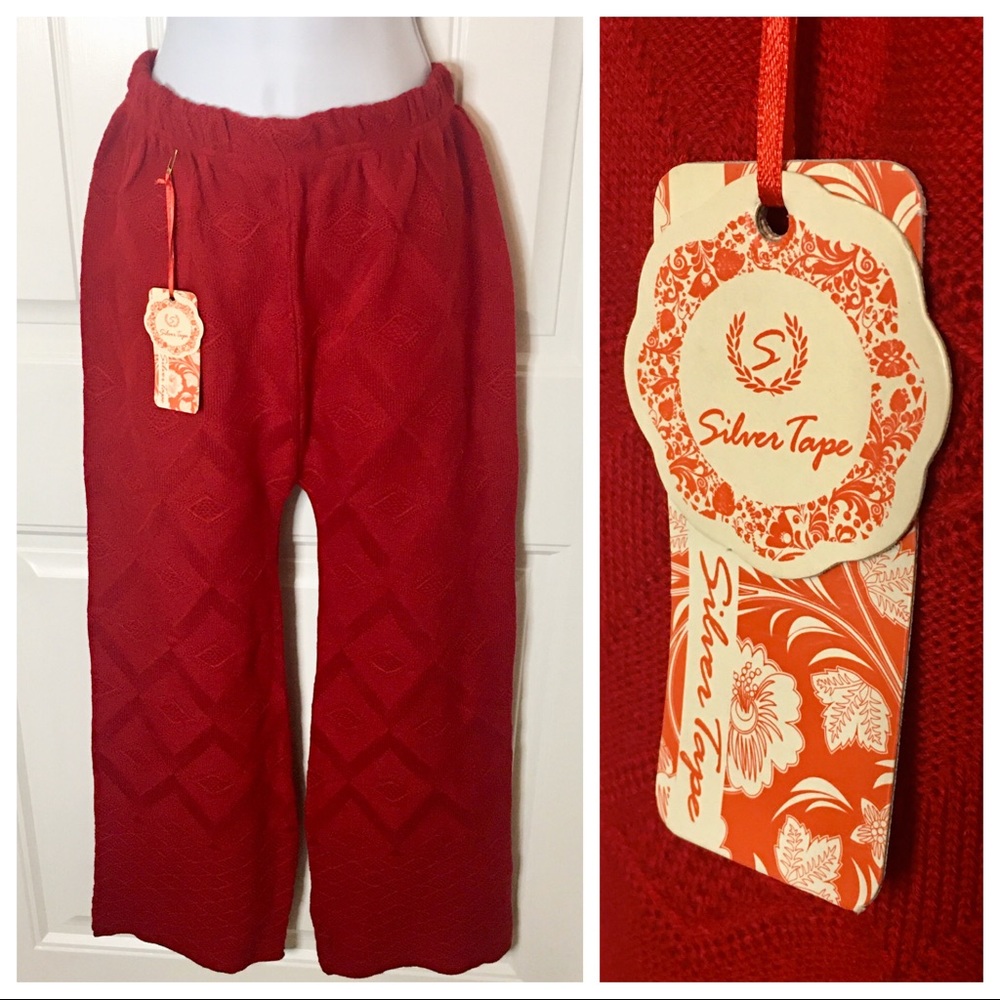 Woven Knit Hippy Trousers